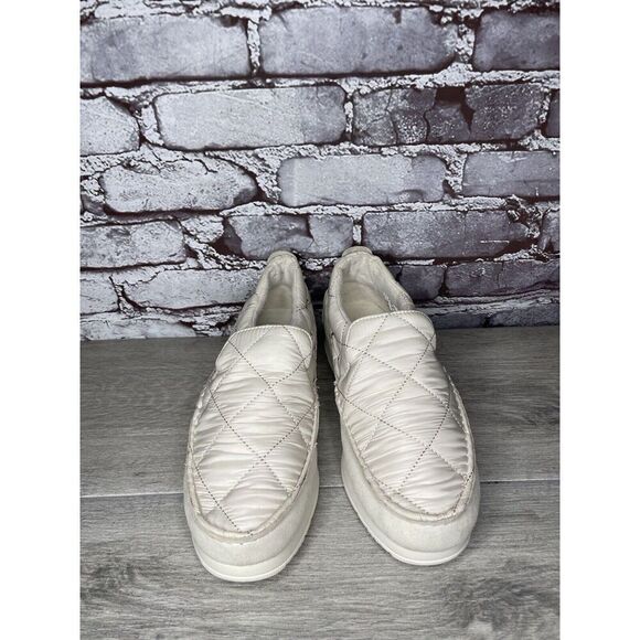 Sperry Moc-Sider Ivory Nylon Flatform Quilted SlipOn Boat Shoes Men 7.5M US/40EU - Picture 11 of 16